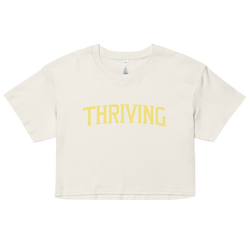 Yellow Thriving Women’s crop top