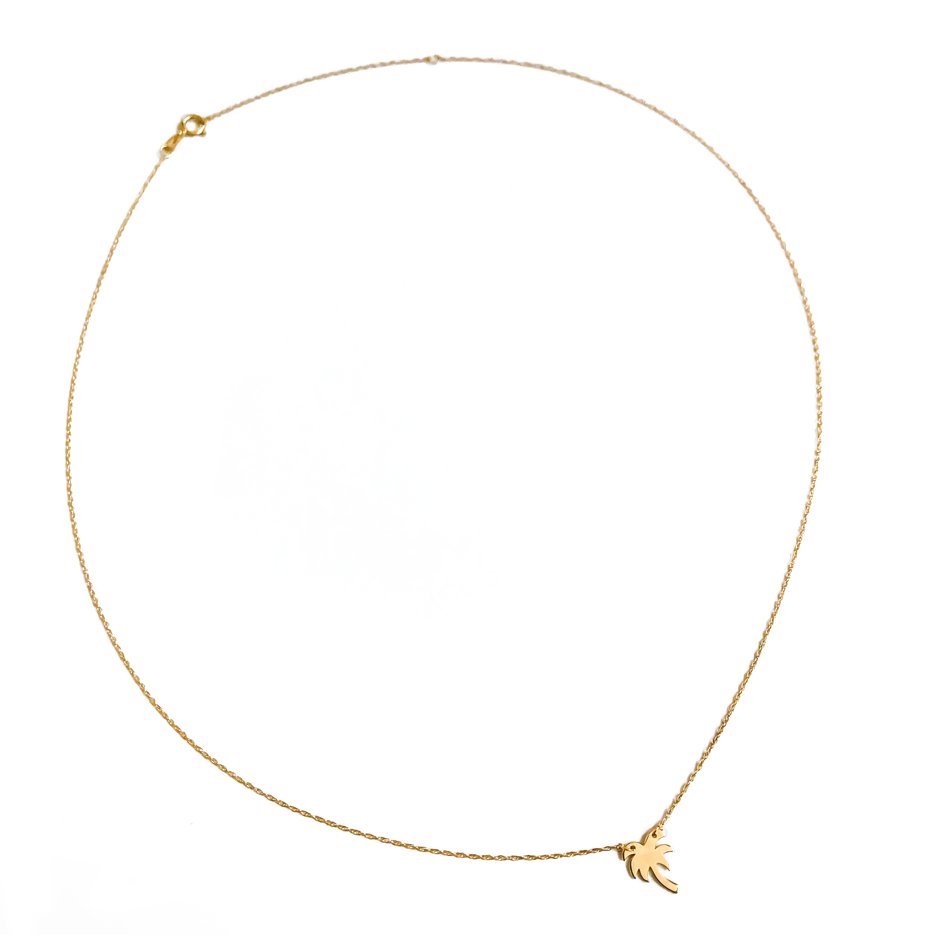 14K Solid Gold Resilient Palm Tree Pendant Necklace | THRIVE GANG X CH ...