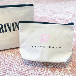 THRIVE GANG LOGO SMALL CANVAS POUCH